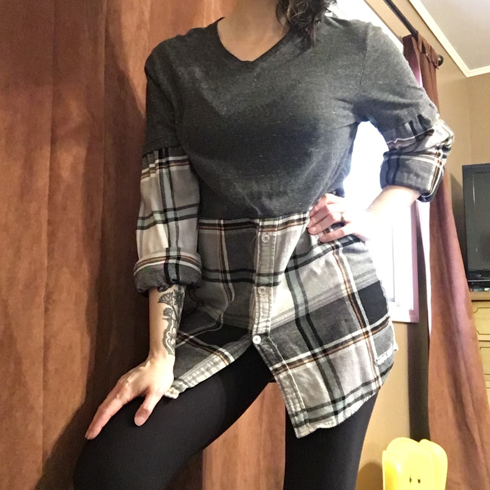 OOAK repurposed handmade top - Picture 5 of 5